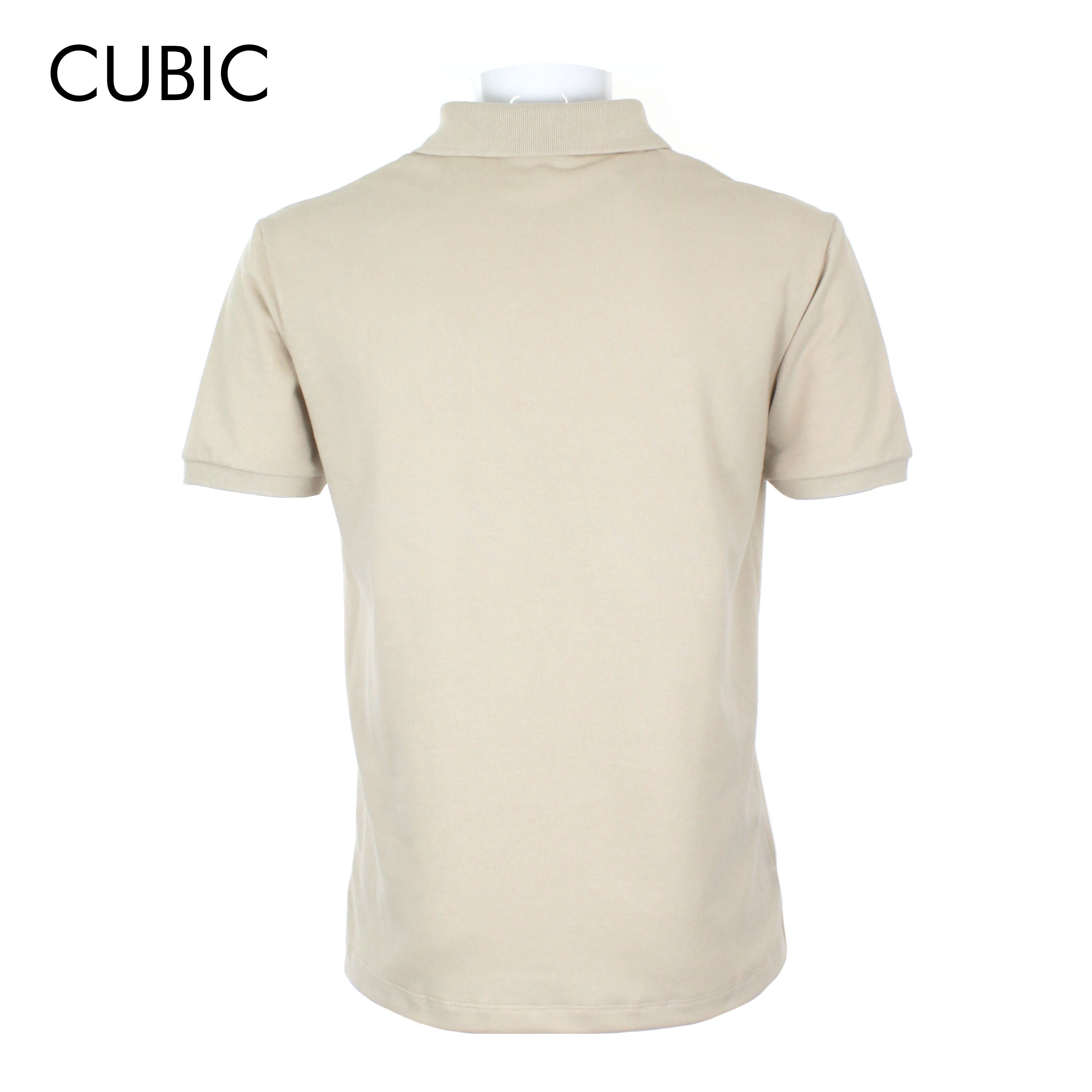 Cubic Mens Plain Basic Pique Polo Shirt Polo shirt Collar Top Top for CUBIC Online Store