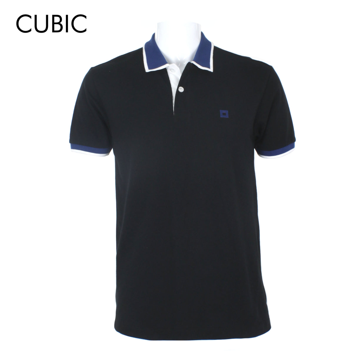 Cubic Mens Pique  Polo Shirt Polo-shirt Collar Top Top for Men - CMP2332H