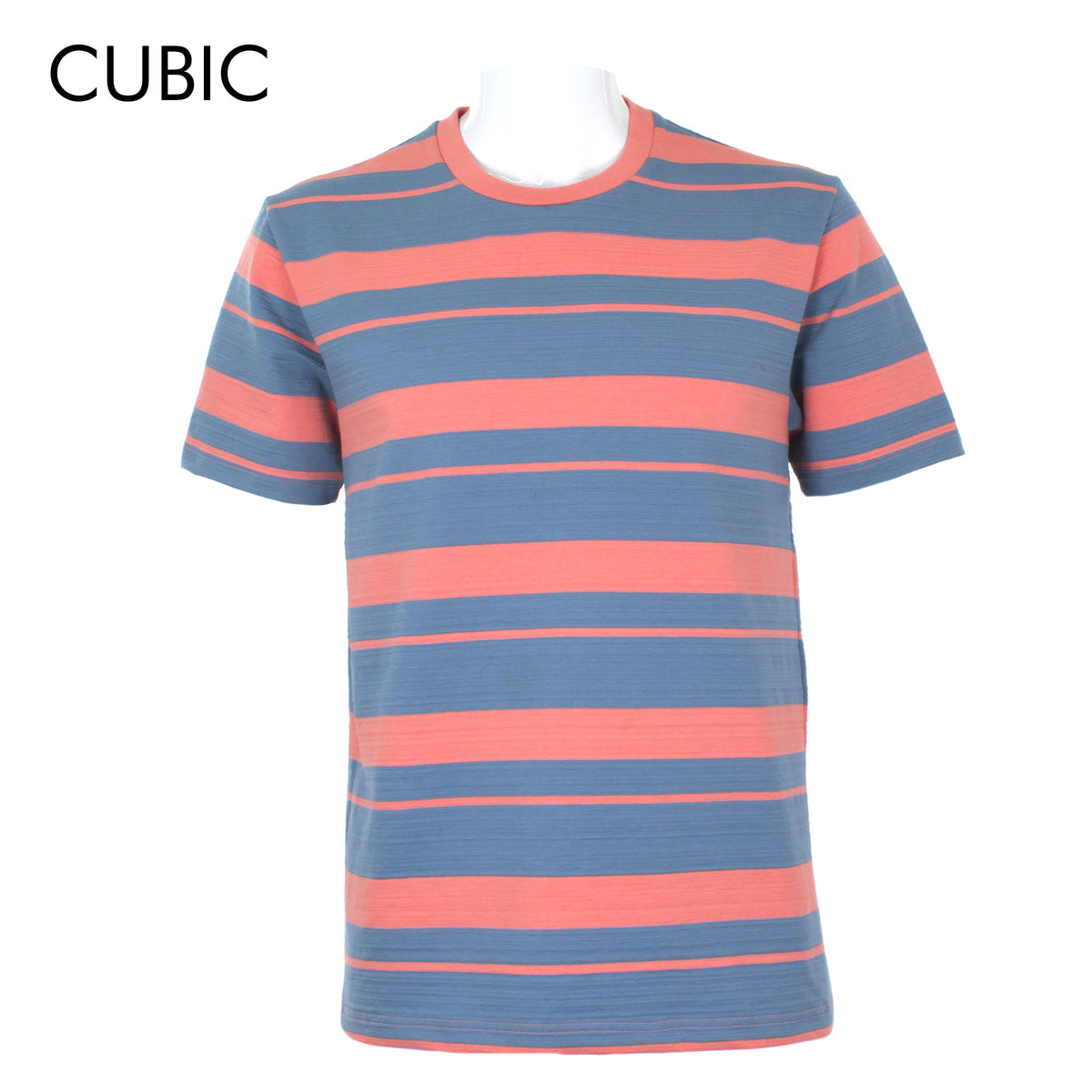 Cubic Mens Stripes   Round Neck Tees T-Shirt Shirt Top Top for Men - CMS2424R