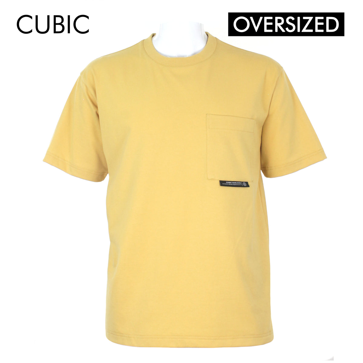 Cubic Men  Plain Oversized Shirt Tshirt Basic Tee T-Shirt - CMJ2401R