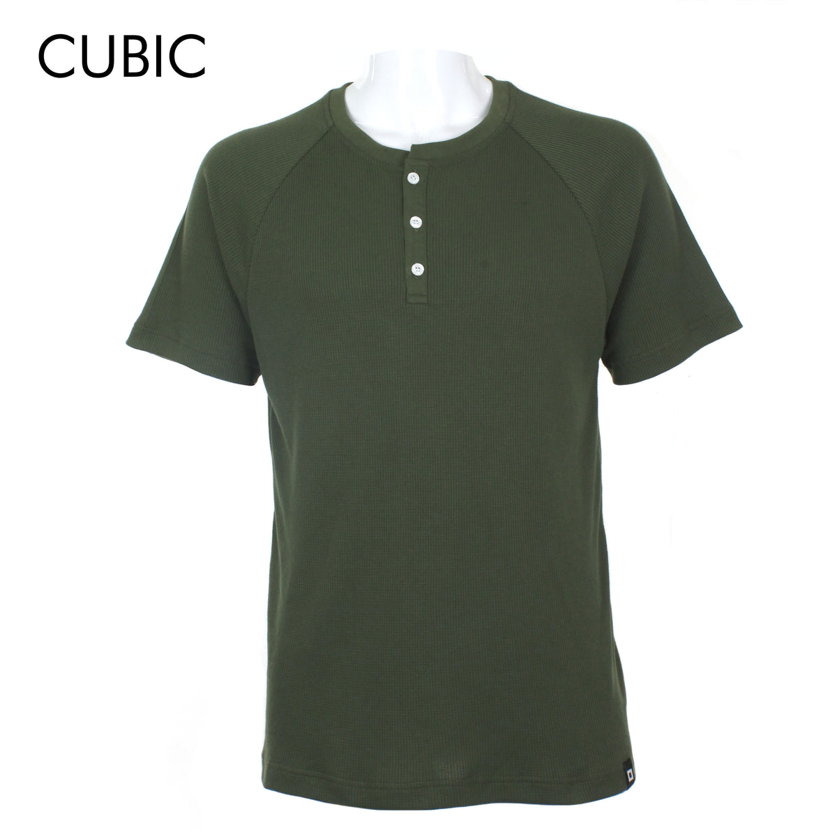 Cubic Mens  Round Neck Henly Tees T-Shirt Plain Shirt Top Top for Men - CMW2325R