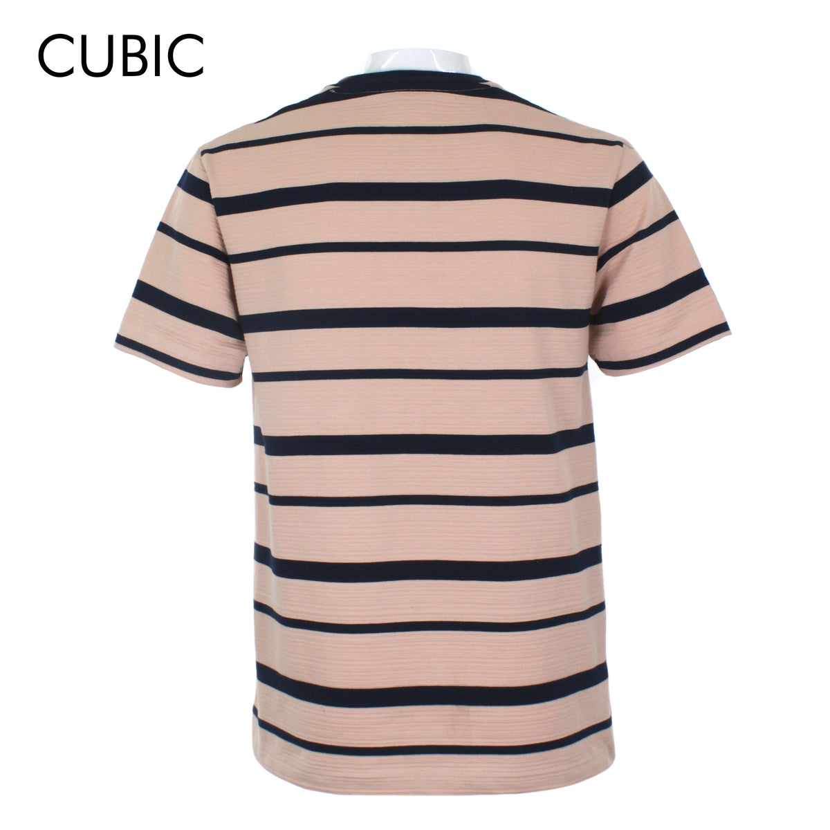 Cubic Mens Stripes   Round Neck Tees T-Shirt Shirt Top Top for Men - CMS2426R