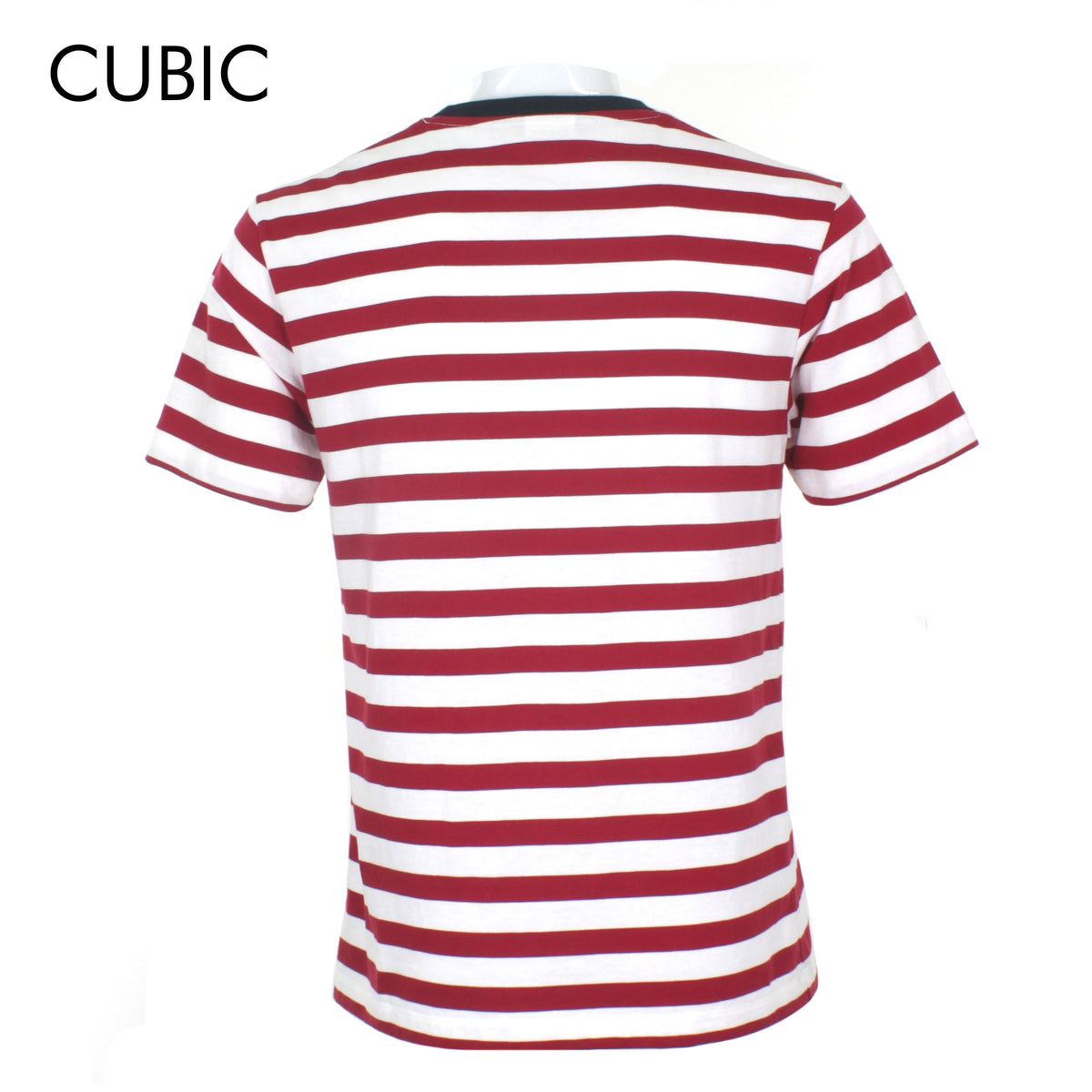 Cubic Mens Stripes   Round Neck Tees T-Shirt Shirt Top Top for Men - CMS2412R