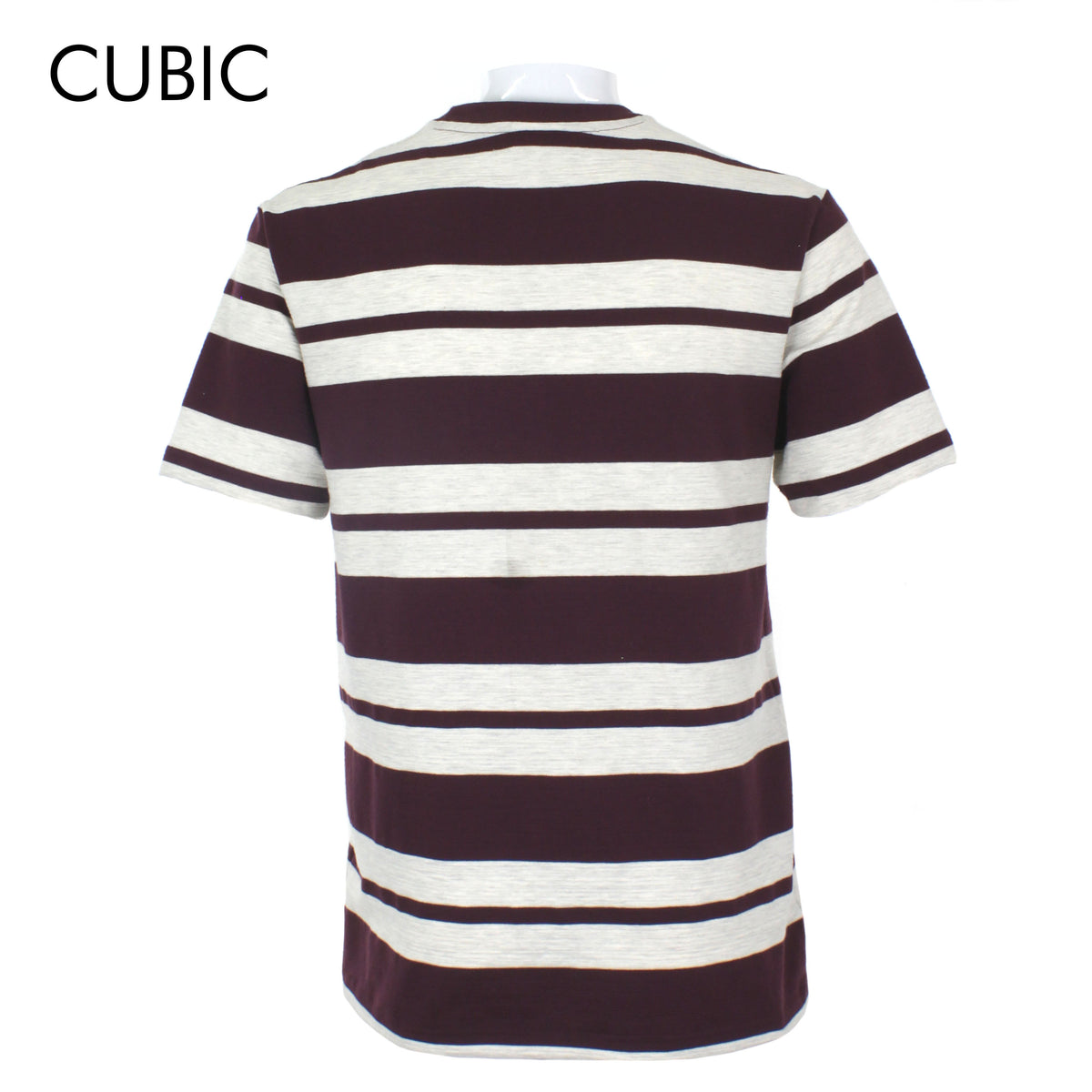 Cubic Mens Stripes   Round Neck Tees T-Shirt Shirt Top Top for Men - CMS2425R