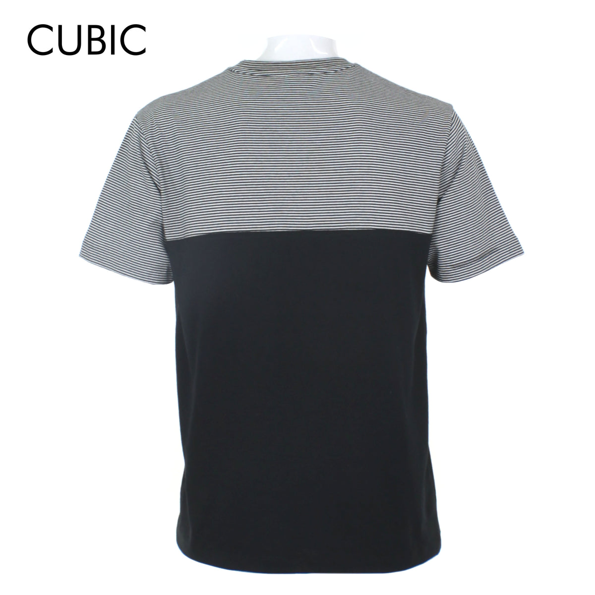 Cubic Mens Stripes   Round Neck Tees T-Shirt Shirt Top Top for Men - CMS2428R