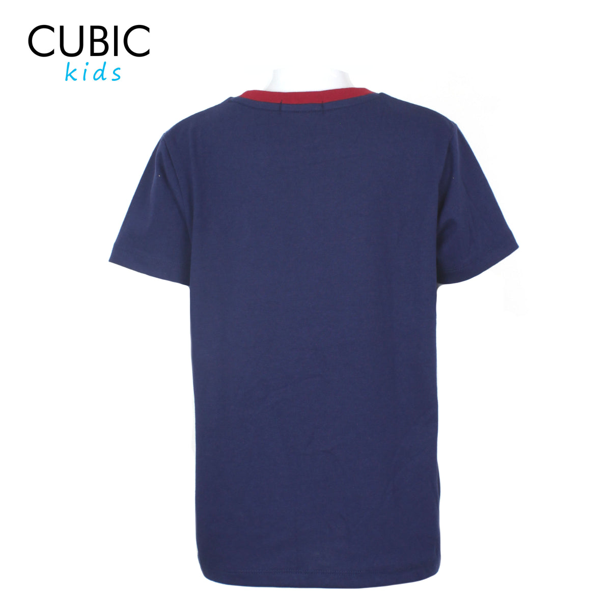 Cubic Boys Kids Round Neck with Smiley Embroidery Logo Shirt Top for Boys - CKJ2405R