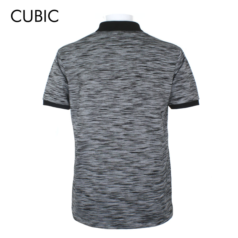 Cubic Mens Slub Jersey  Polo Shirt Polo-shirt Collar Top Top for Men - CMJ2360C