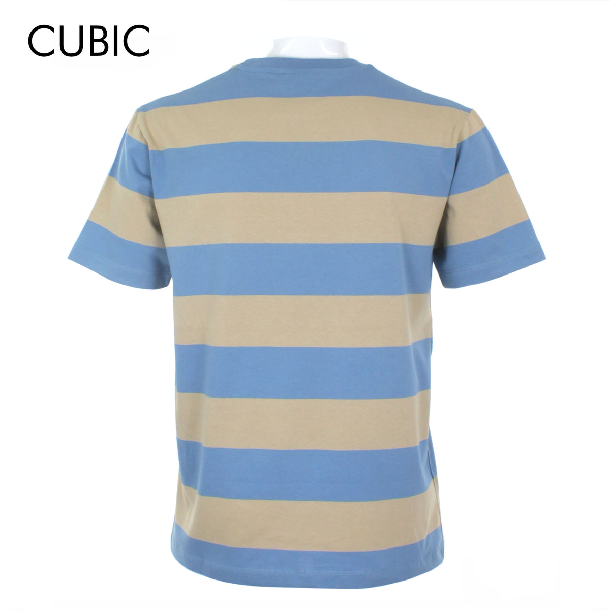 Cubic Mens Stripes   Round Neck Tees T-Shirt Shirt Top Top for Men - CMS2416R