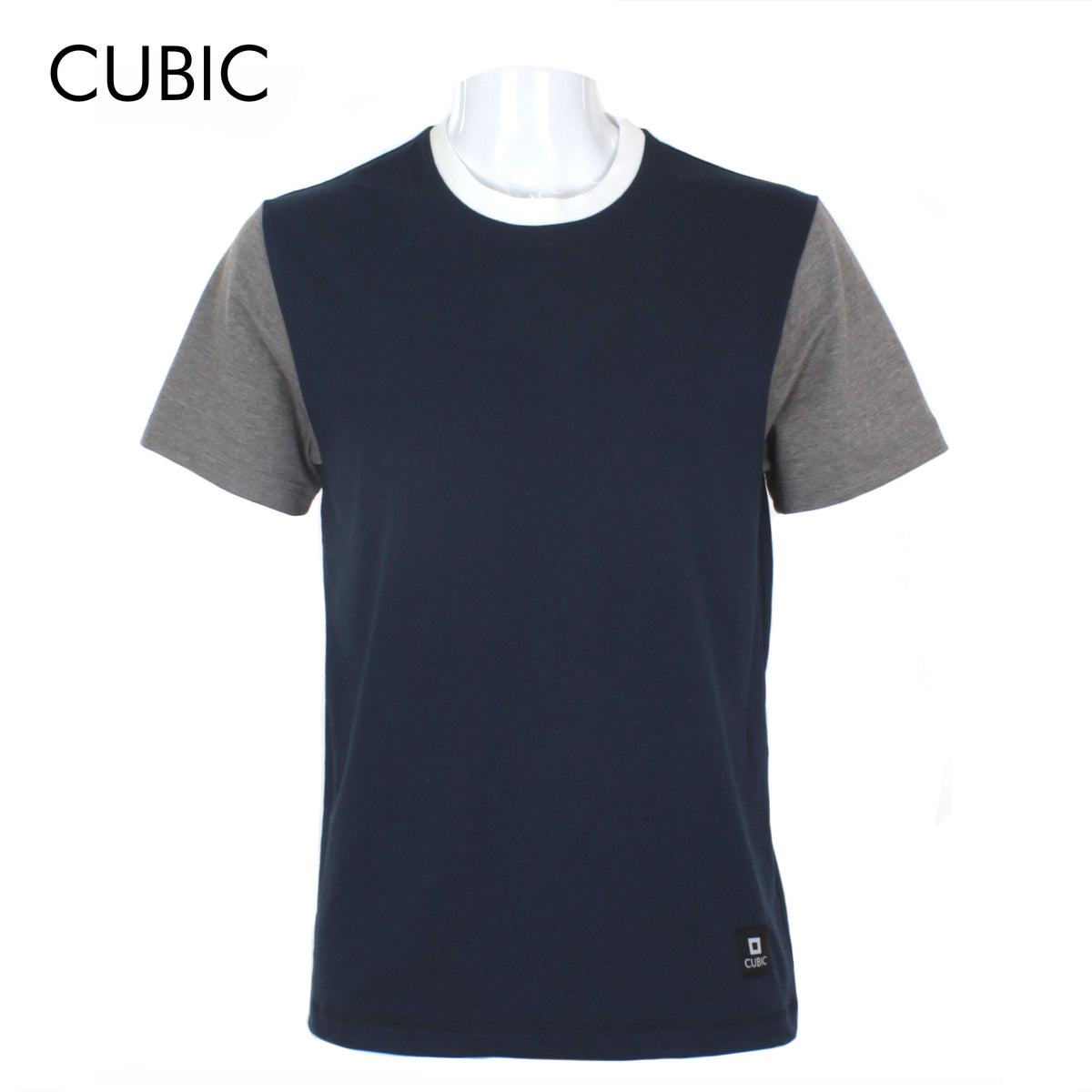 Cubic Mens Plain   Round Neck Tees T-Shirt Shirt Top Top for Men - CMJ2427R