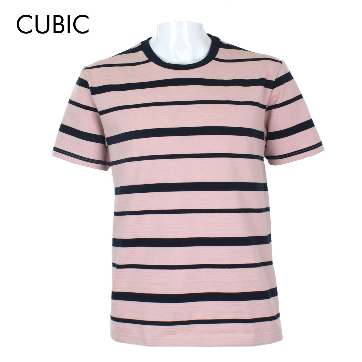 Cubic Mens Stripes   Round Neck Tees T-Shirt Shirt Top Top for Men - CMS2426R