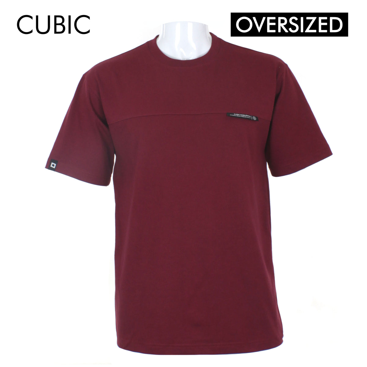 Cubic Men  Plain Oversized Shirt Tshirt Basic Tee T-Shirt - CMJ2405R