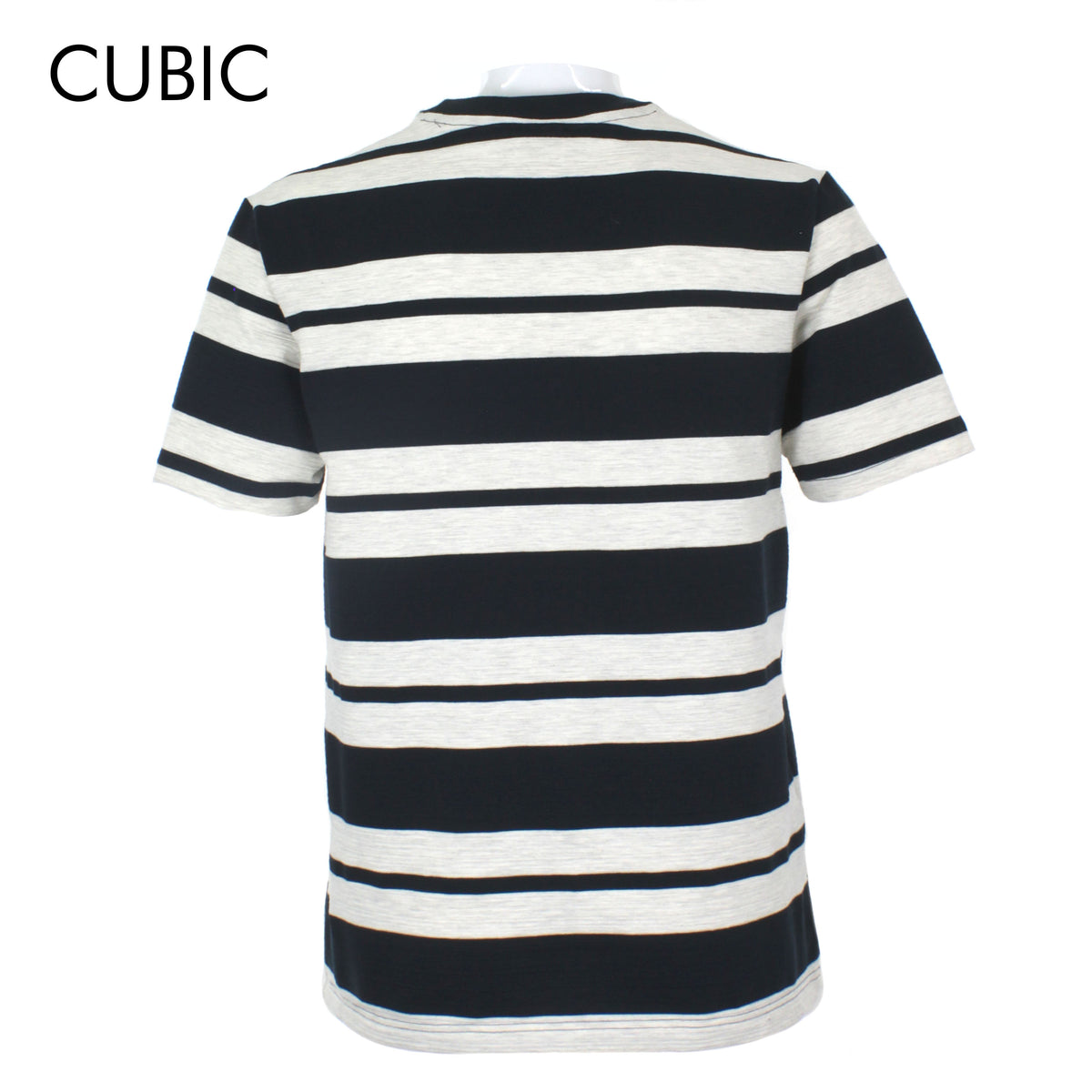 Cubic Mens Stripes   Round Neck Tees T-Shirt Shirt Top Top for Men - CMS2425R