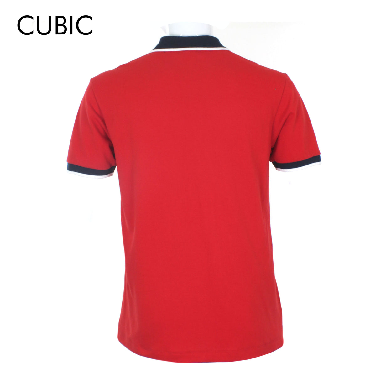 Cubic Mens Pique  Polo Shirt Polo-shirt Collar Top Top for Men - CMP2332H