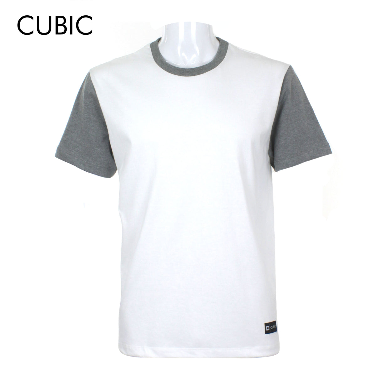 Cubic Men Round Neck Tees T-shirt Plain Shirt Top Top for Men - CMJ2243R