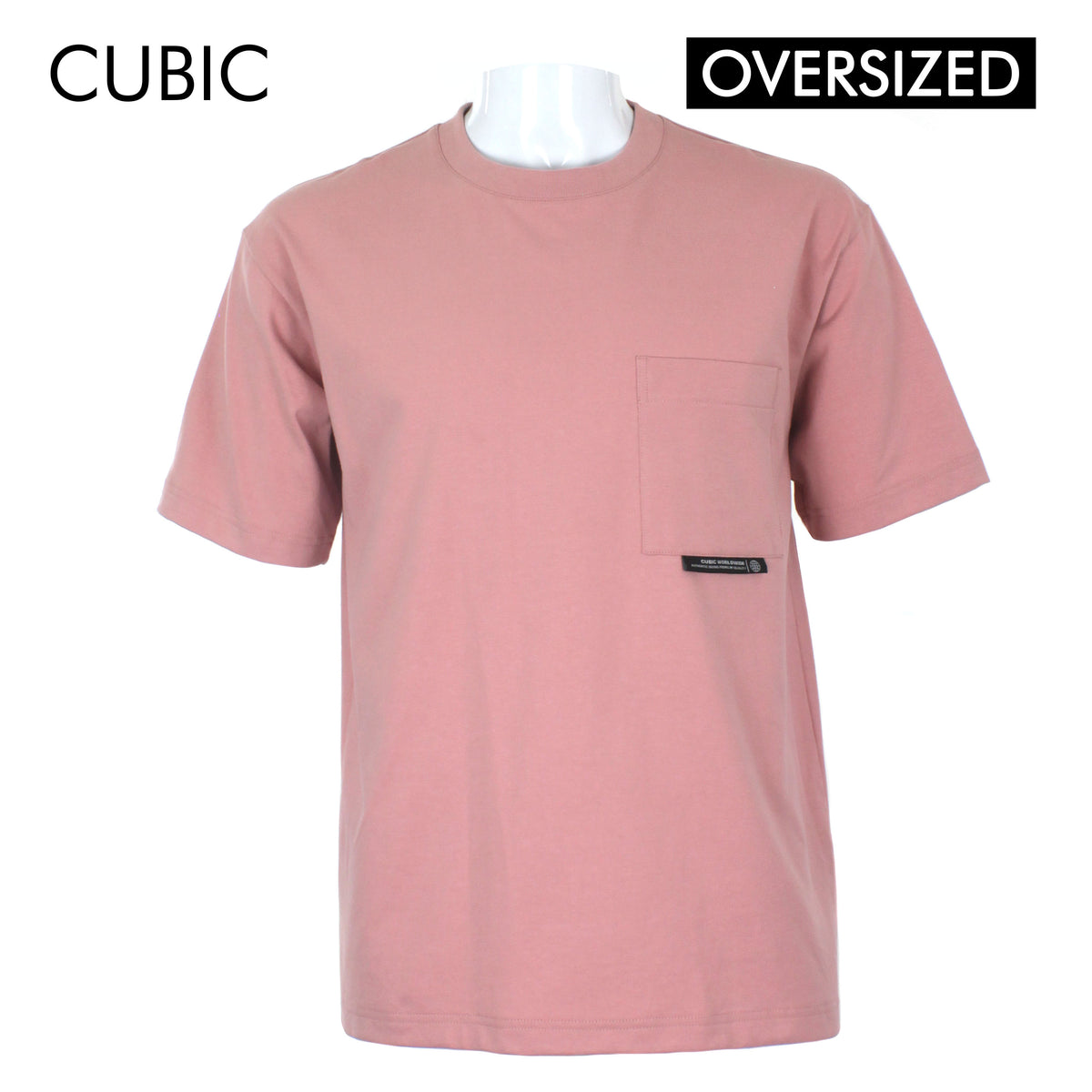 Cubic Men  Plain Oversized Shirt Tshirt Basic Tee T-Shirt - CMJ2401R