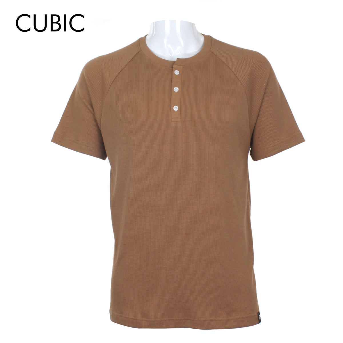 Cubic Mens  Round Neck Henly Tees T-Shirt Plain Shirt Top Top for Men - CMW2325R