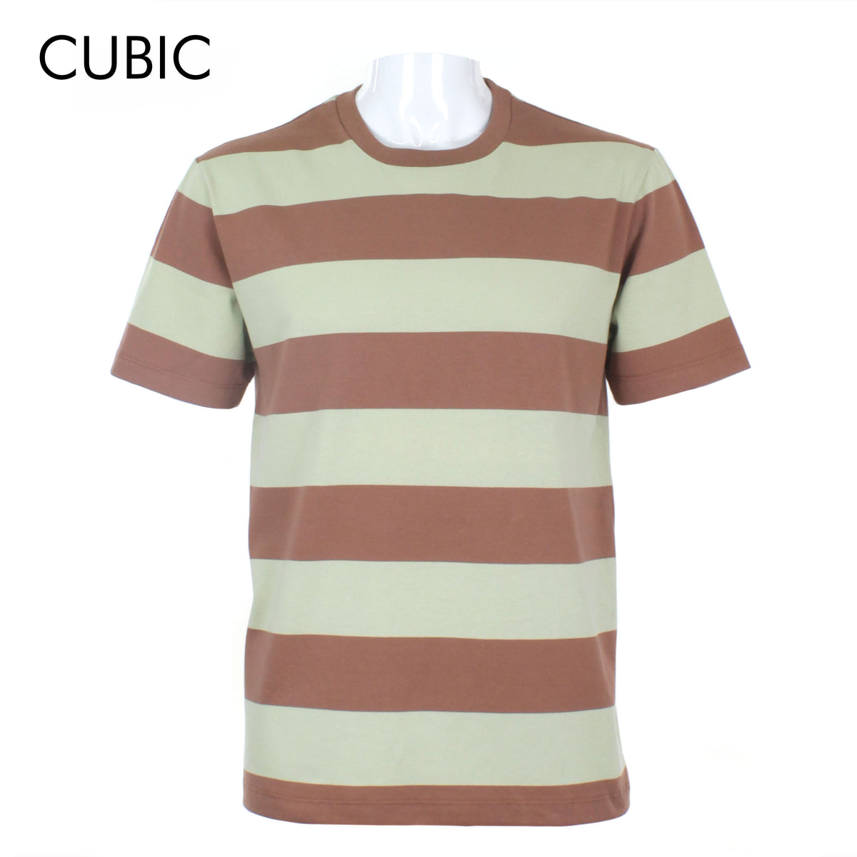 Cubic Mens Stripes   Round Neck Tees T-Shirt Shirt Top Top for Men - CMS2416R