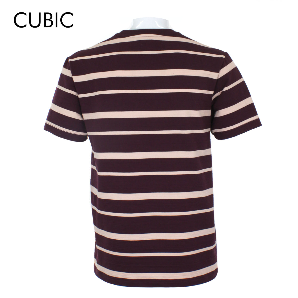 Cubic Mens Stripes   Round Neck Tees T-Shirt Shirt Top Top for Men - CMS2426R