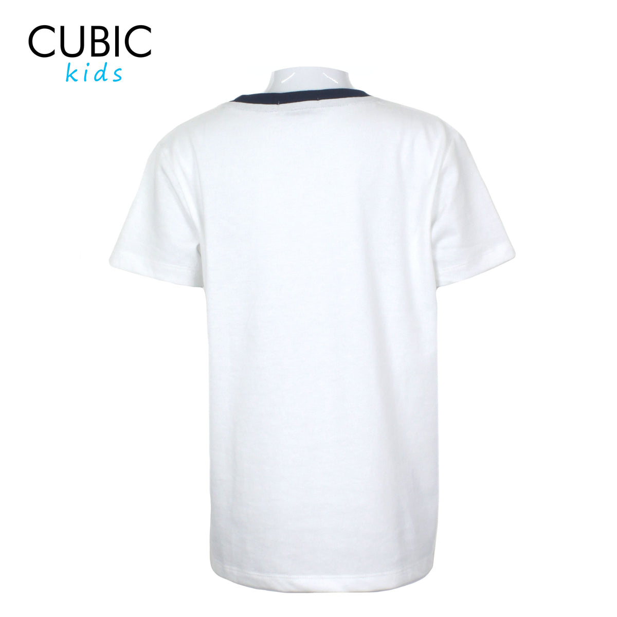 Cubic Boys Kids Round Neck with Smiley Embroidery Logo Shirt Top for Boys - CKJ2405R