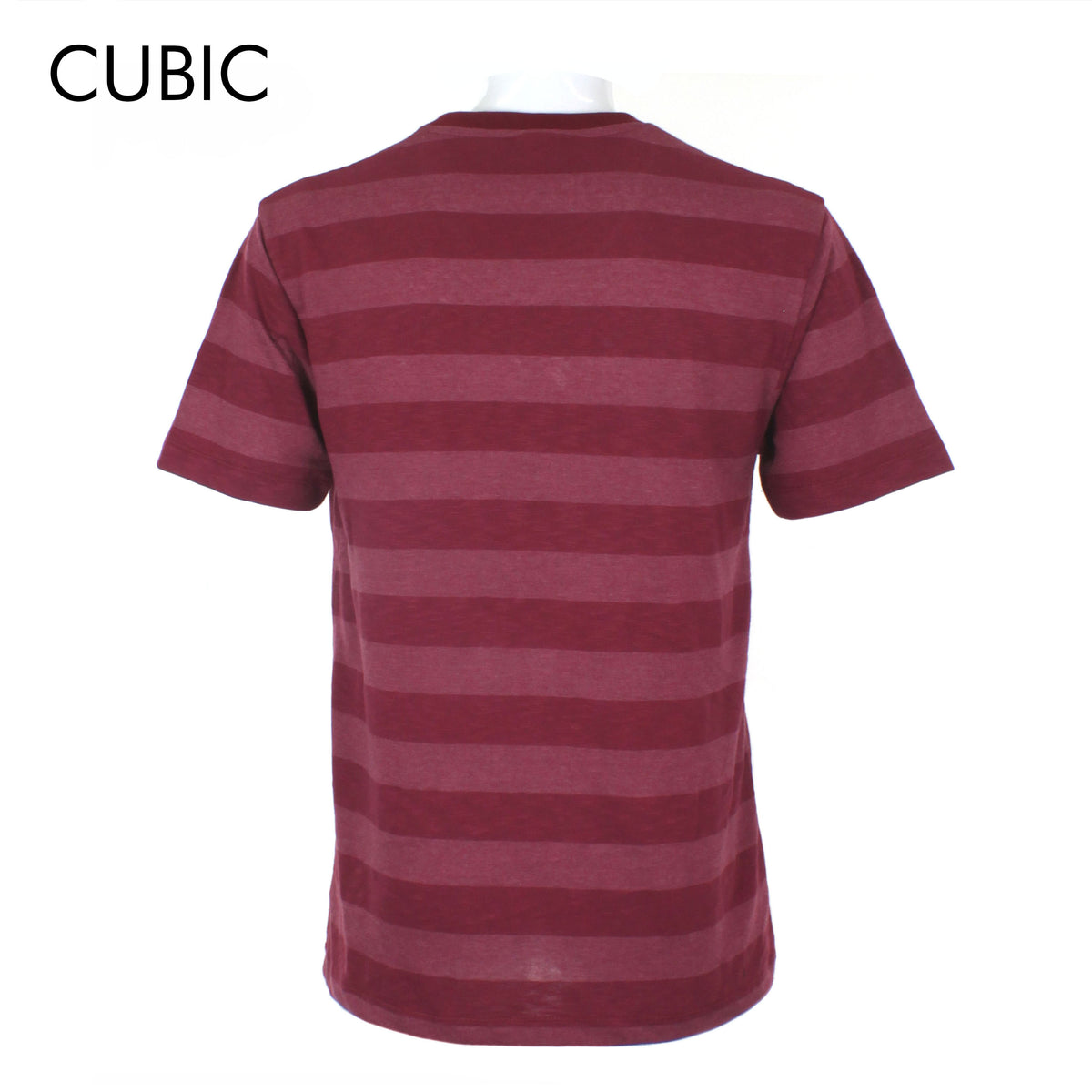 Cubic Mens Stripes  Round Neck Tees T-Shirt Shirt Top Top for Men - CMS2360V