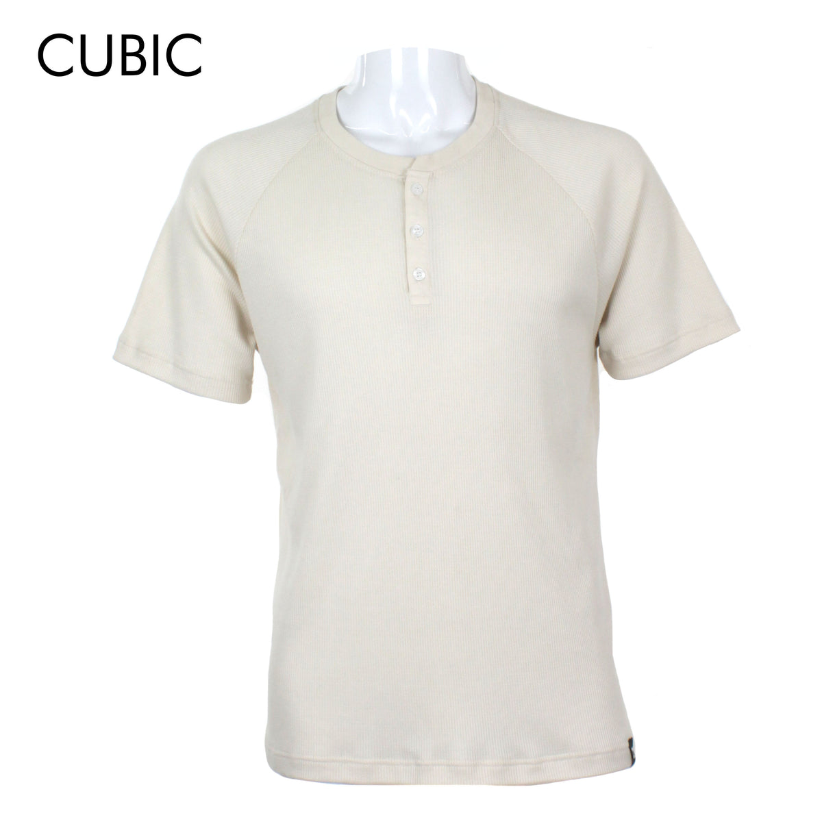 Cubic Mens  Round Neck Henly Tees T-Shirt Plain Shirt Top Top for Men - CMW2325R