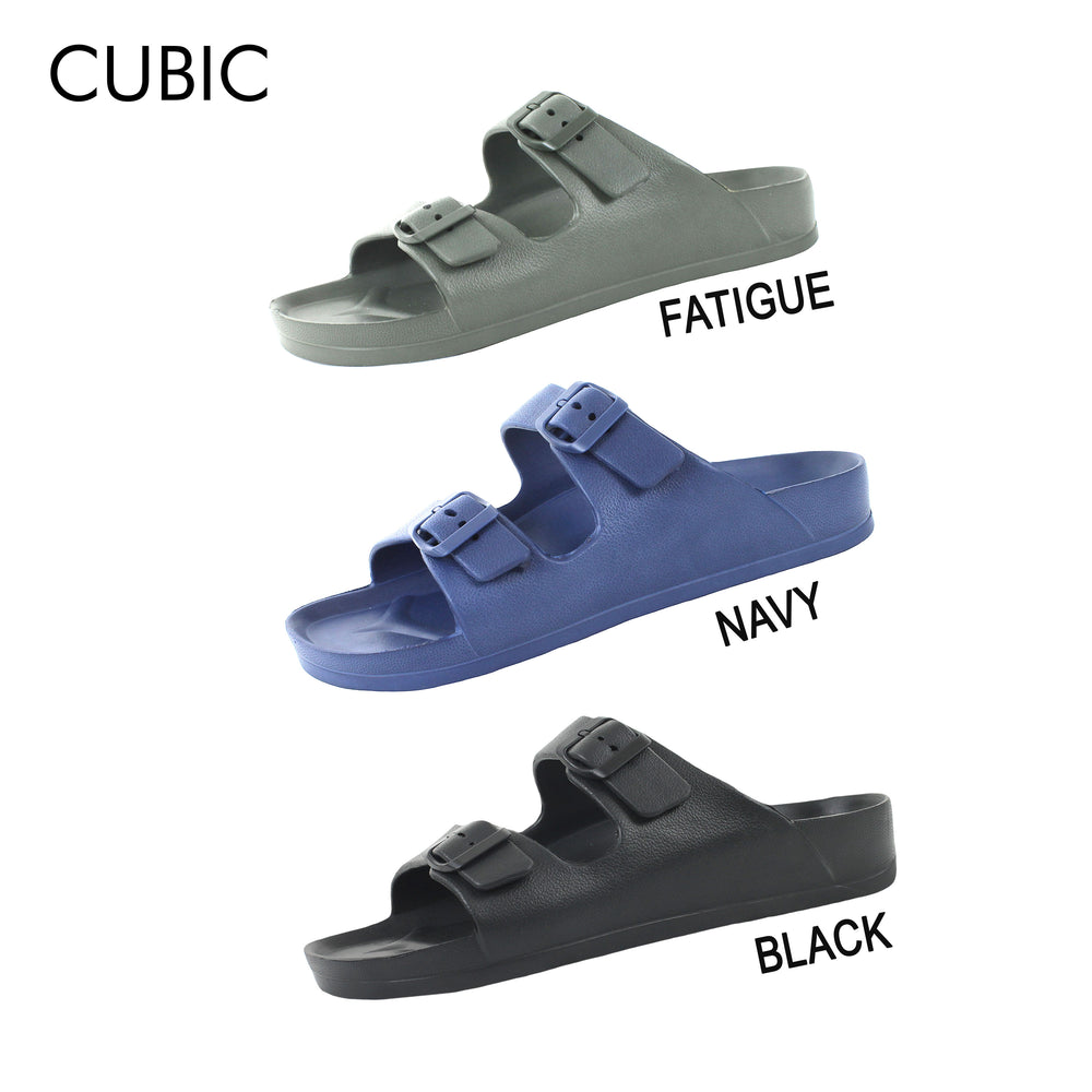 Cubic Men Plain Slides Slip On Sandals Slippers for Men - CMFS003 – CUBIC  Online Store